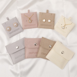 PUPPYSEW Microfiber Jewelry Bag with Insert Pad Velvet Jewelry Pouch with Insert Jewelry Packaging Bag With Logo - Product Image 1