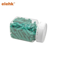 Elehk M7*25mm Chevilles d'expansion en plastique pour fixation murale, type étoile, compatibles avec vis de calibre 10-12, chevilles murales, chevilles d'expansion