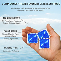 Bomei laundry capsule pods factory oem manik-manik sabun cuci warna-warni 4 in 1 pods deterjen laundry