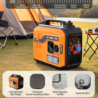 Tragbarer Leiser Inverter-Benzingenerator mit Autostart, Einphasig, 220V 3800W 2300W, Digitale Saubere Stromversorgung für Outdoor-Backup