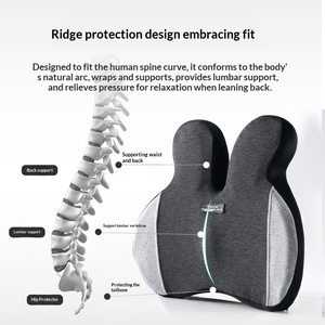 Văn phòng Dễ Thương Thỏ hình dạng thoáng khí Bộ nhớ bọt chậm phục hồi Chiều cao Bảo vệ eo trở lại cứu trợ áp lực đệm - Product Image 3