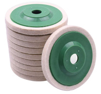 Disque de polissage en feutre de laine abrasive 100 mm/125 mm, disque en feutre d'acier inoxydable, meuleuse d'angle, disque en feutre de laine pour marbre