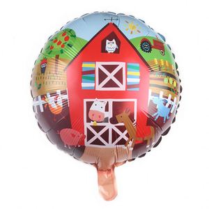 18 Inch <b>Round</b> Cow Farm Aluminum Film Cartoon Children's Toys Birthday Party <b>Balloons</b> Wholesale - Product Image 5