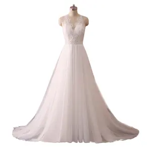 PWD-H1017 элегантные большие размеры французские кружева трапециевидной формы vestidos de novia длинное свадебное платье