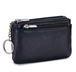 High Quality Genuine Leather Women's Mini Wallet Simple Zipper <b>Coin</b> <b>Purse</b> Mini <b>Coin</b> Bag for Girls - Product Image 5