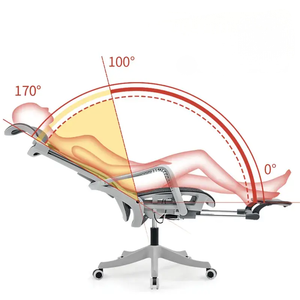 <span class=keywords><strong>Sedia</strong></span> da Ufficio Direzionale con Schienale Alto, Supporto Lombare Personalizzato, Poggiatesta Ausiliario Pieghevole, Doppio Strato in Rete Traspirante - Product Image 5