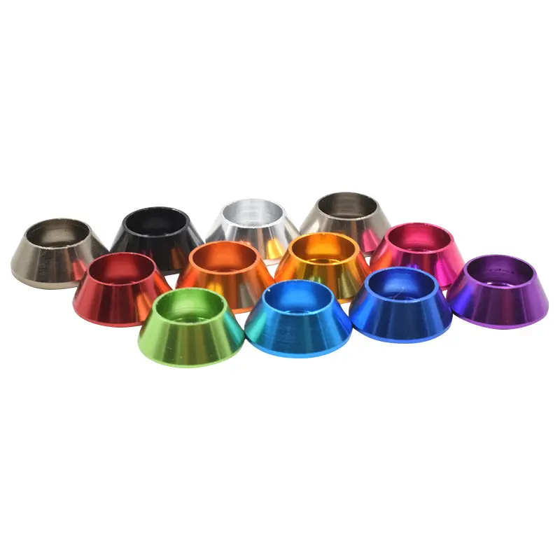 Wholesale Metal washer m8 aluminum anodized countersunk cup conical cone washer