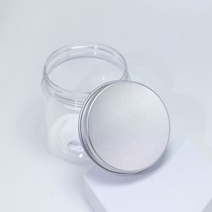 ขวดพลาสติก PET ใส สีขาว สีดำ สีเหลืองอำพัน ปากกว้าง ขนาด 100 มล. 200 มล. 8 ออนซ์ 300 มล. 12 ออนซ์ 500 มล. สำหรับบรรจุภัณฑ์เครื่องสำอาง พร้อมฝาอลูมิเนียม - Product Image 3