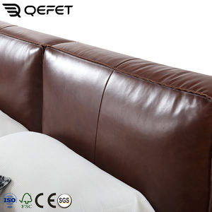 <span class=keywords><strong>Letto</strong></span> <span class=keywords><strong>Matrimoniale</strong></span> Imbottito in Vera Pelle di Lusso Moderno Queen King Size 1.8 2.0m con <span class=keywords><strong>Testiera</strong></span> - Product Image 4
