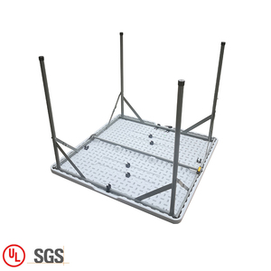 34 ''extérieur 86cm 4 sièges En Plastique Carré Pliable <span class=keywords><strong>Table</strong></span> Camping <span class=keywords><strong>Table</strong></span> Pliante Carrée - Product Image 5