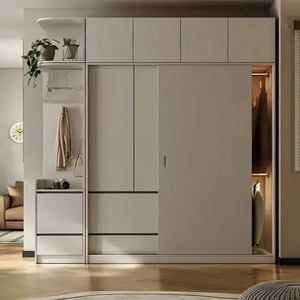 Armoire sur mesure de luxe moderne pour chambre principale, solution tout-en-un pour toute la maison, blanc pur, gain de place - Product Image 4