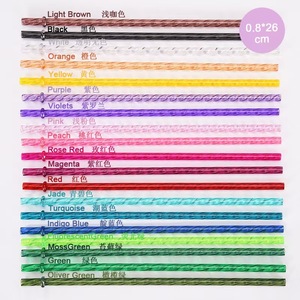 หลอดดูดแบบใช้แล้วทิ้งหลากสีเส้นผ่านศูนย์กลาง0.8ซม. แบบสร้างสรรค์ใหม่เป็นมิตรกับสิ่งแวดล้อมรีไซเคิลพร้อมหัวเข็มขัดที่ปลอดภัยป้องกันการตกหล่น - Product Image 1