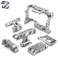 Composant de cage de caméra en alliage d'aluminium usiné CNC de haute précision, fabrication sur mesure avec finition polie