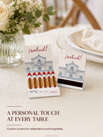 Allumettes personnalisées avec logo, boîte en papier recyclable, allumettes en bois pour boutique de bougies, cadeau de mariage, allumettes pour allumer les bougies à la maison