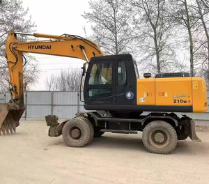 Excavadora usada de gran potencia a precio barato, excavadora de ruedas Hyundai 100% original Hyundai, en stock - Product Image 1