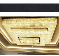 Lustre en cristal, luminaire de plafond, moderne, hall, hôtel, villa, salon, personnalisé, LED, luxe, décoratif, banquet, 90, pendentif gratuit, 100