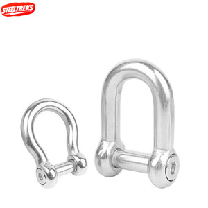 Grilletes de Acero Inoxidable Tipo <span class=keywords><strong>D</strong></span> Europeo para Herrajes de Aparejo, Nuevos de Fábrica, Venta Directa de Steeltreks Hardware Tools - Product Image 1