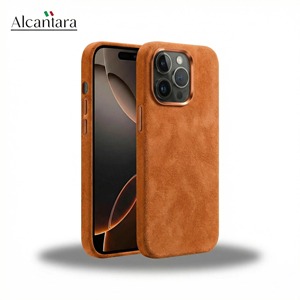 Элитный чехол для <span class=keywords><strong>iPhone</strong></span> 16/15 Pro Max от производителя: магнитный, с гальваническим покрытием, для бизнеса и стильного дизайна (под алькантару) - Product Image 1