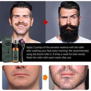 Juego de pulverizador de alta calidad para el cuidado de la barba, aerosol para el crecimiento de la barba - Product Image 3