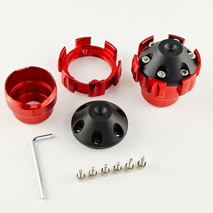 Protector de Amortiguador Delantero Universal Rojo de Aleación de Aluminio para Motocicleta Qiangye - Product Image 2
