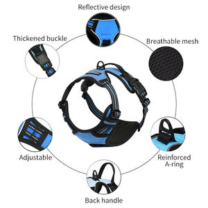 Arnés de pecho para perros ajustable de alta calidad Arnés de nailon para mascotas personalizado, duradero y cómodo - Product Image 2