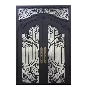 <span class=keywords><strong>Porte</strong></span> en fer forgé martelé TECHTOP - Design floral et traitement anti-corrosion - Product Image 6