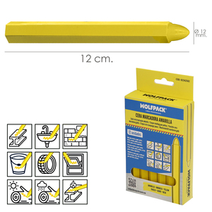 Cera per Marcatura Gialla (Confezione da 12 Pezzi) - Product Image 2