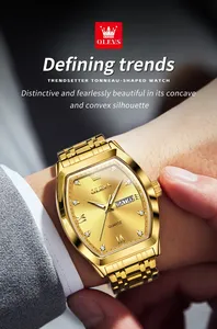 Reloj Deportivo Clásico con Calendario OLEVS 5528 OEM, Resistente al Agua, para Hombre, de Moda, Marca de Lujo, Movimiento de Cuarzo - Product Image 3