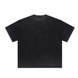 Camiseta de Hombre al por Mayor, 230g, 100% Algodón, Color Sólido, Estilo Vintage con Lavado Ácido - Product Image 5