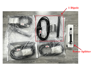 Antena de Estación Base para Exteriores de Alto Rendimiento UHF 400-470MHz, Plegable, con 4 Dipolos en Arreglo Apilado y Divisor de Potencia de 4 Vías - Product Image 4