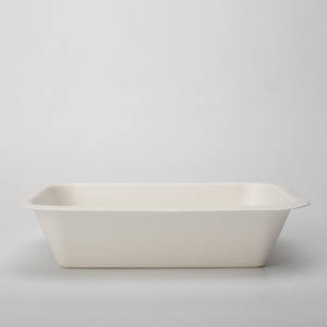 Platos desechables biodegradables sin PFAS sostenibles, bagazo de caña de azúcar, moldeado de pulpa, bandejas de embalaje de alimentos, platos para fiestas - Product Image 3