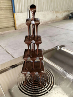 Machine à tempérer le chocolat avec tête spirale détachable, nettoyage facile, outil de traitement du chocolat pour boulangerie, haute qualité de travail