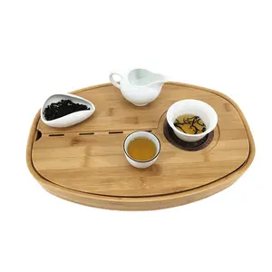 Hochwertiger Kongfu-Tee tisch aus natürlichem Bambus holz