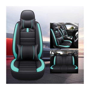 Accessoires de <span class=keywords><strong>voiture</strong></span> Housse de siège de <span class=keywords><strong>voiture</strong></span> universelle en cuir de luxe avec oreillers Toutes saisons Ensemble complet de housse de siège de <span class=keywords><strong>voiture</strong></span> - Product Image 1