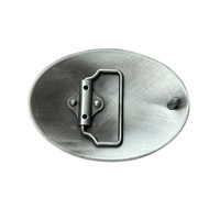 Ceinture ovale western en argent antique avec boucle ornée de pierres imitation turquoise, vente en gros d'usine, faible MOQ, convient aux ceintures de 1,5 pouce, fabriquée en