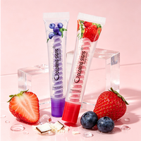 Gloss à lèvres brillant en gros pour le soin des lèvres, maquillage quotidien beauté des lèvres, saveur fraise myrtille douce, non collant, pour filles