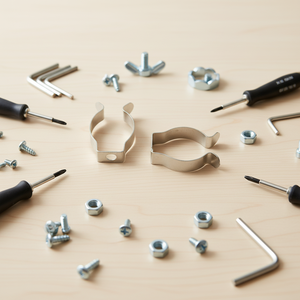 Colshine Supports de fixation en acier inoxydable pour tubes à vis pour lampes LED T8 T12 et plafonds suspendus Garantie de 2 ans - Product Image 1