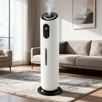 Humidificateur d'air électrique à ultrasons 8L avec télécommande et diffuseur d'huiles essentielles pour usage domestique et hôtelier
