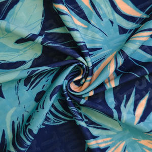 Tissu <span class=keywords><strong>jersey</strong></span> en polyester et élasthanne imprimé et gaufré, respirant, à séchage rapide, extensible, personnalisé en usine, pour robe <span class=keywords><strong>de</strong></span> yoga - Product Image 1