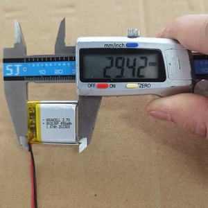 Piccola Batteria al Litio <span class=keywords><strong>3</strong></span>.7v Lipo 752042 702030 802030 802530 802528 300mAh 400mAh 450mAh per Dispositivi Medici - Product Image 2