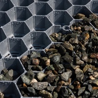 Grille de pavage en plastique pour aménagement paysager moderne, facile à assembler, pour jardin et allée, stabilisation du gravier des allées