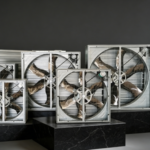 Ventilador de Extracción de Bajo Ruido para Sistemas de Ventilación de Invernaderos y Gallineros, Alto Flujo de Aire, Acero Galvanizado - Product Image 1