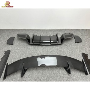 Performance Style Dry Carbon Fiber Body Kits for Audi R8 Kit 2016-2018 Side Skirt Front <b>Diffuser</b> Lip Rear Spoiler Wing <b>Car</b> Parts - Product Image 5