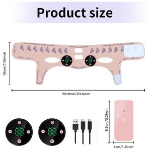 Masseur de lifting en forme de V, stimulation par impulsions basse fréquence, aide à réduire l'apparition du double menton - Product Image 6