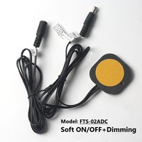 Interrupteur à capteur tactile 12V/24V/110V/220V, variateur LED pour meubles, adapté à l'installation encastrée dans les armoires/meubles