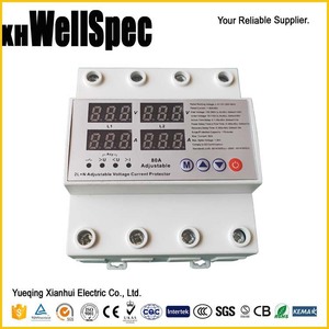 อุปกรณ์ป้องกันไฟกระชากเกินและต่ำกว่าปกติ 120 โวลต์ พร้อมระบบป้องกันกระแสเกิน 10kVA 1-80A ได้รับการรับรองมาตรฐาน CE ป้องกันไฟกระชาก 175 จูล 2P - Product Image 3