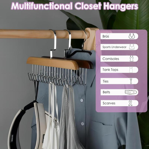 Ganchos de Madera Maciza Blancos para Ropa al por Mayor con Gancho para Boutique de Ropa para Tiendas - Product Image 5