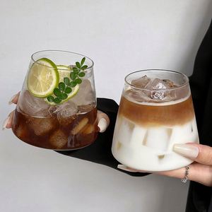 High Quality Conical Glass Tumbler Iced <b>Coffee</b> Juice Milk Transparent Breakfast High Borosilicate Home Reusable Customizable - Product Image 3