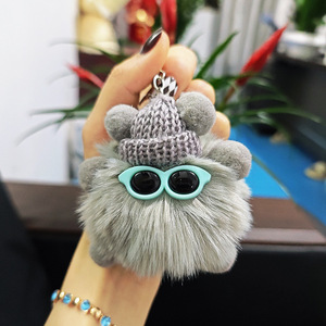Llavero <span class=keywords><strong>de</strong></span> <span class=keywords><strong>Peluche</strong></span> Monstruo Arcoíris con Sombrero |   Colgante <span class=keywords><strong>de</strong></span> <span class=keywords><strong>Peluche</strong></span> con Diseño <span class=keywords><strong>de</strong></span> Dibujos Animados para Llaves y Regalos Navideños - Product Image 2