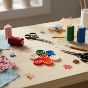 Bottoni in Legno Ilan 20mm 20 Pezzi Accessori per Cucito e Artigianato - Product Image 3